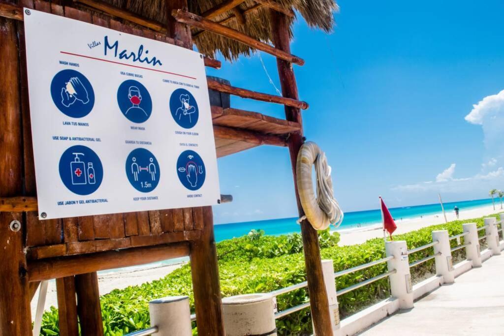 Villas Marlin 108, A Pie De Playa, Albercas, Jacuzi, Ubicacion Inmejorable Cancún Kültér fotó
